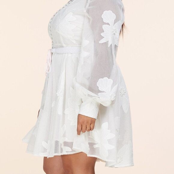 ❤️NEW L’atise by Amy Plus Size Cotton Blend Mini Dresses - Picture 5 of 9